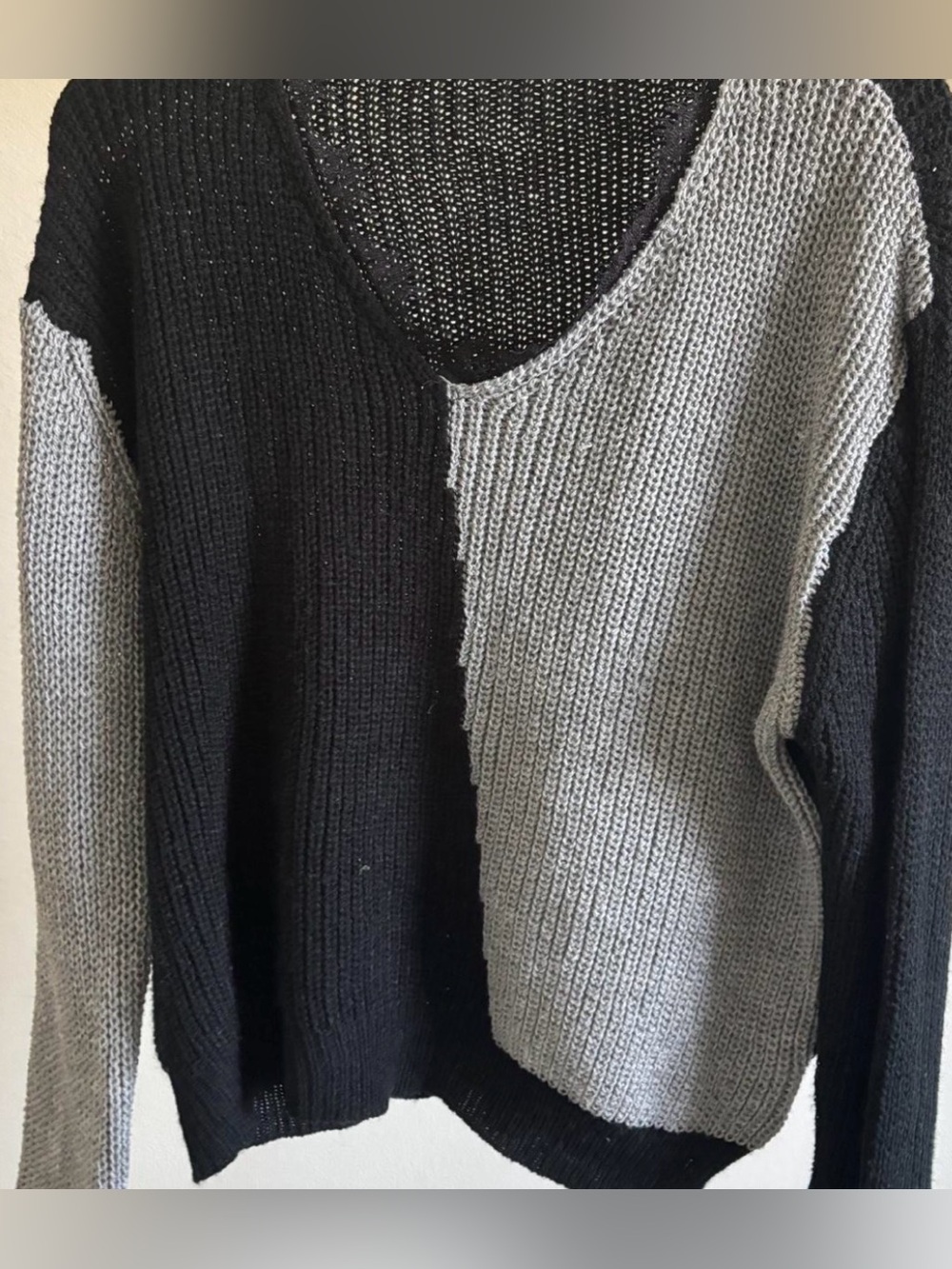 Black and grey shein sweater